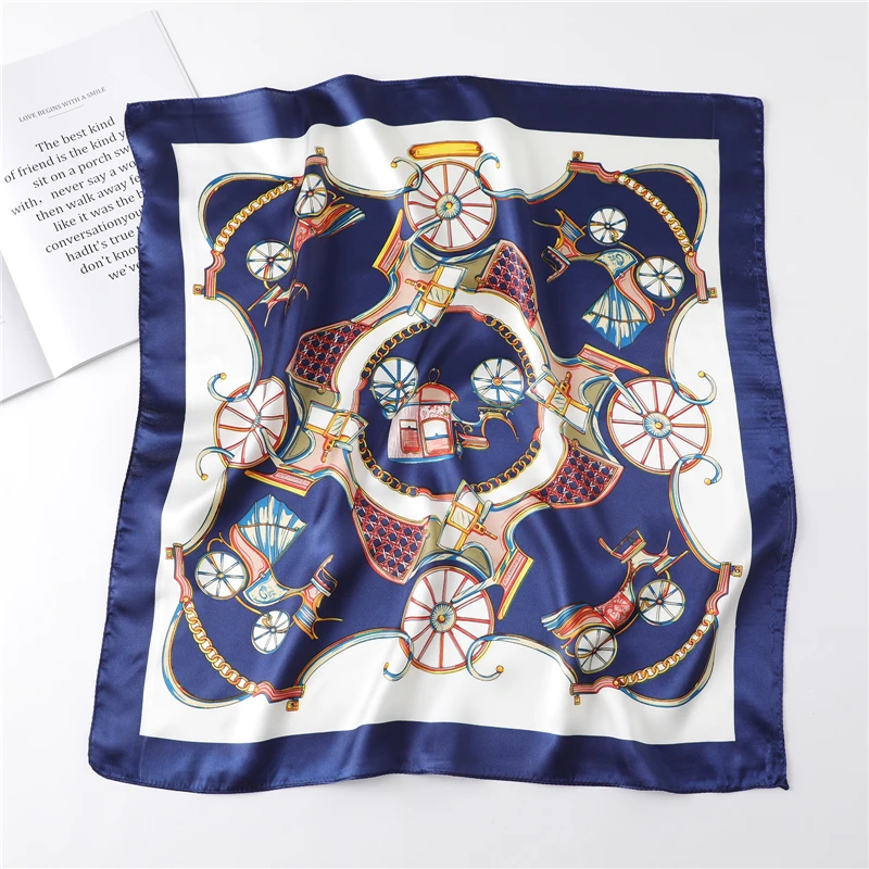 

2020 Silk Print Bag Scarf Lady Hair Foulard Shwal And Wraps Women Neckerchief Fashion Female Bandana Designer Accessories New