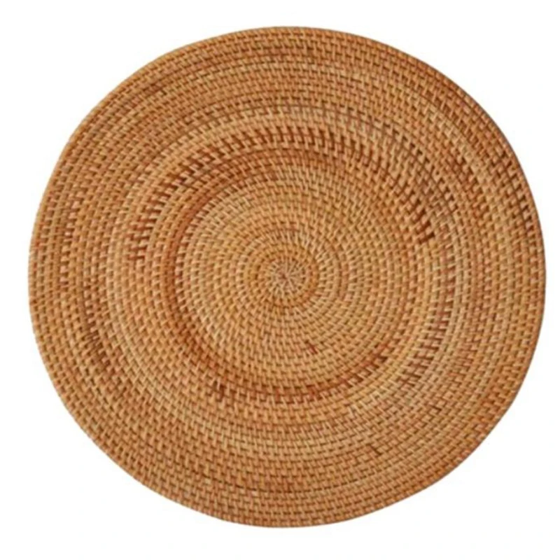 

Rattan Woven Placemats,Table Mats,Non Slip Heat Resistant Place Mat,Wicker Placemat,Trivets For Hot Dishes Round,40Cm CNIM Hot