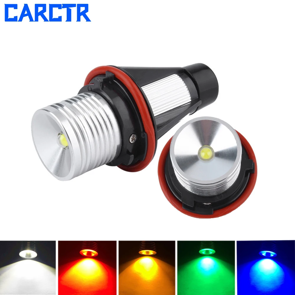 

CARCTR LED Angel Eyes Marker Lights Bulbs Fit for BMW E39 E53 E60 E61 E63 E64 E65 E87 525i 530i Xi 545i M5 Modified Car Lights