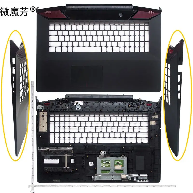 Новинка для Lenovo Ideapad Y700-17 верхняя крышка Упор рук + сенсорная панель AP0ZH000400 US AP0ZH000410