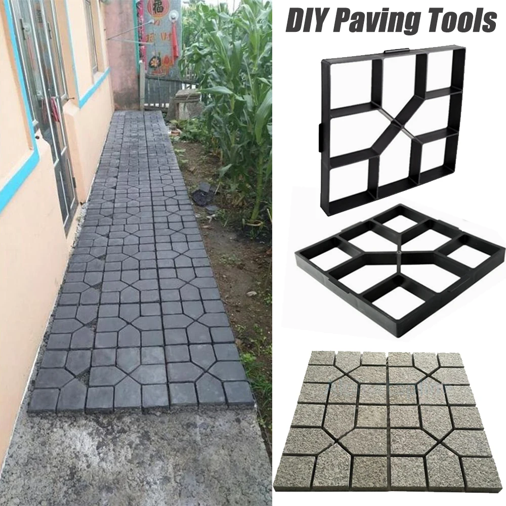 Садовая форма для дорожек DIY многоразовая изготовления бетонных цементных