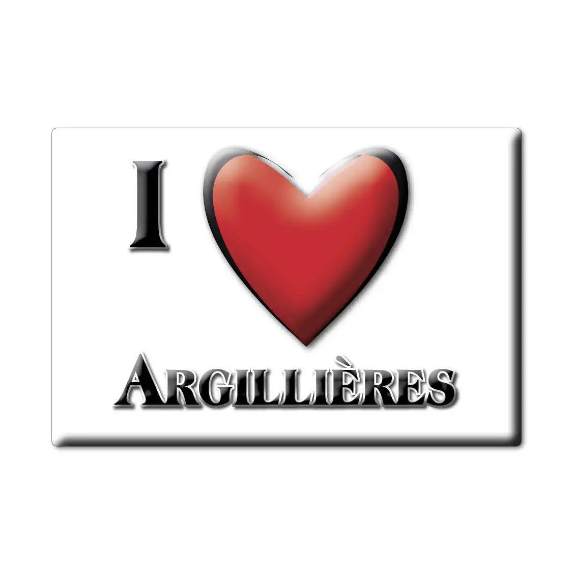 ARGILLIÈRES MAGNET lodestone MIDI PYRÉNÉES (70) France FRIDGE SOUVENIR I LOVE GIFT | Дом и сад