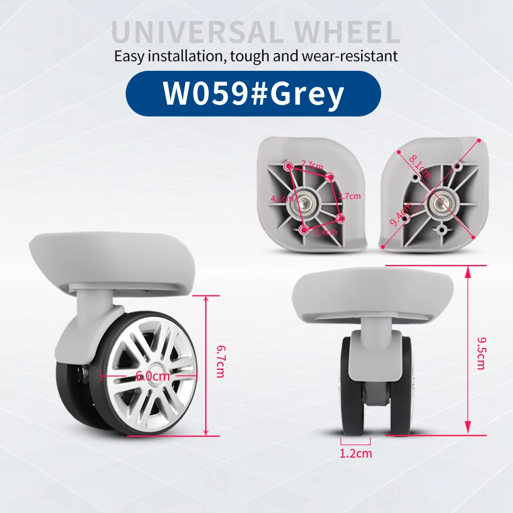 TANGYIPIN W059 Luggage universal wheels trolley case suitcase repair replace wheel accessories high-end non-slip silent caster