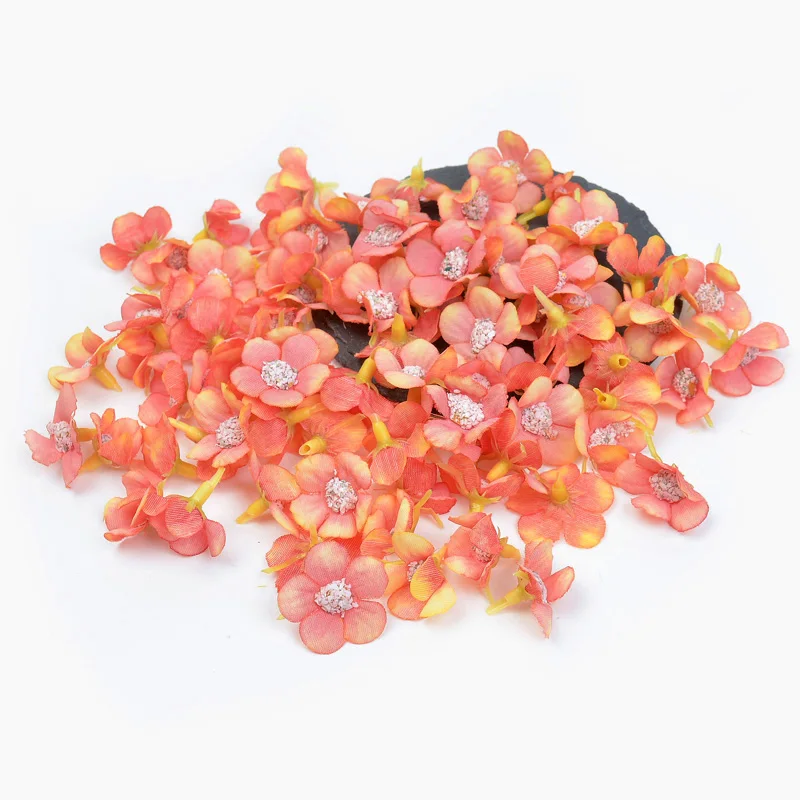 100 Stücke 2 cm Gefälschte Gänseblümchen Blumenköpfe Mini Seide Künstliche Blumen Für Kranz Scrapbooking Hause Hochzeit Valentinstag Dekorationen – Detail 6