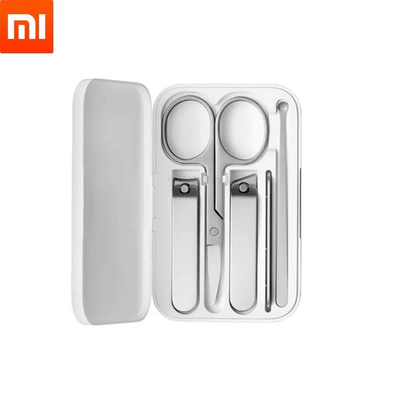 

Xiaomi Mijia Stainless Steel Nail Clippers Set Trimmer Pedicure Care Clippers Earpick Nail File Professional Beauty Tools