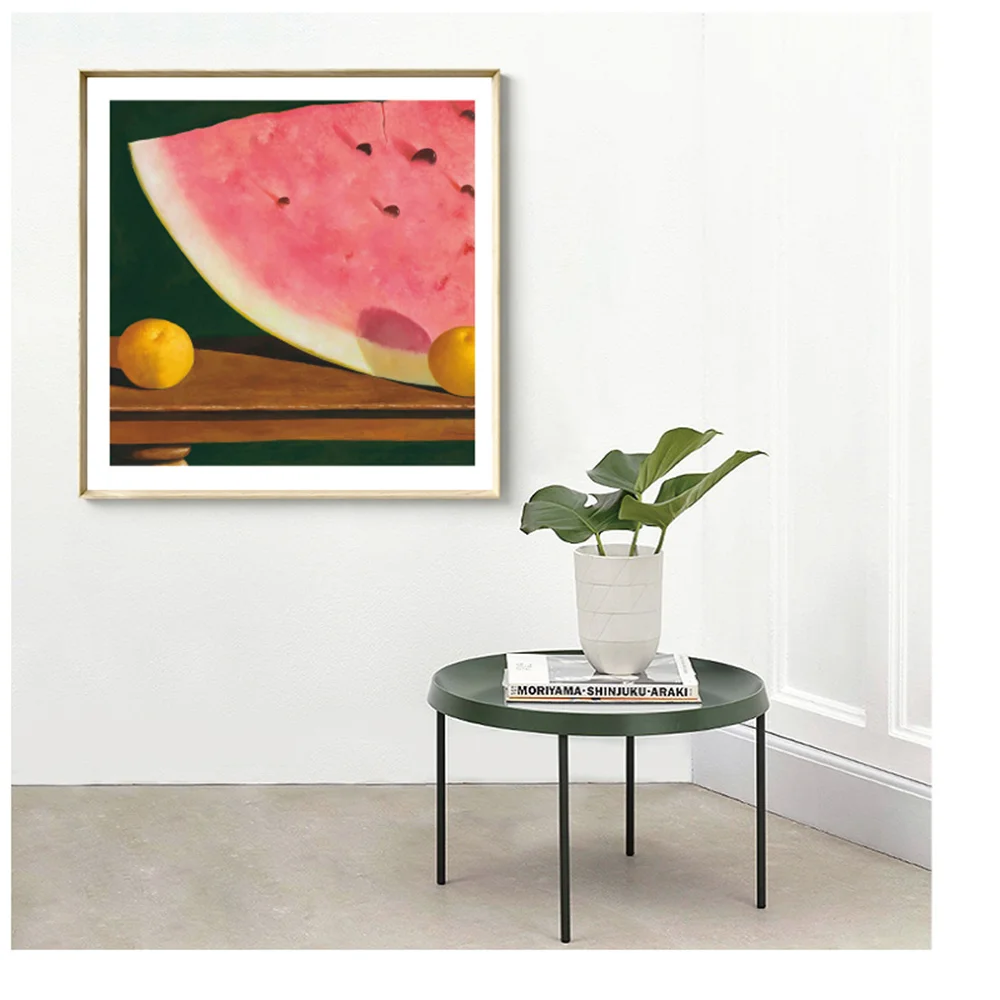 

Abstract Watermelon Fruits Wall Art Posters And Prints Violoncello Cat Canvas Painting Vintage Pictures Square Living Room Decor