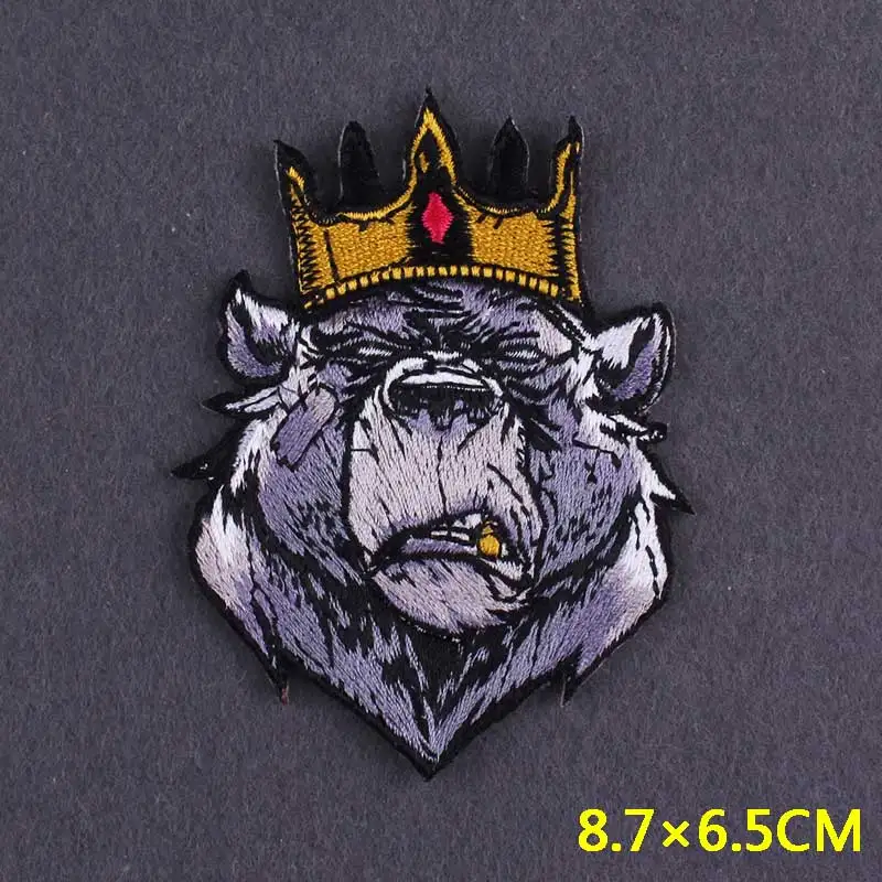 Патчи сделай сам с изображением собаки и лисы вышитые патчи на одежду наклейки в