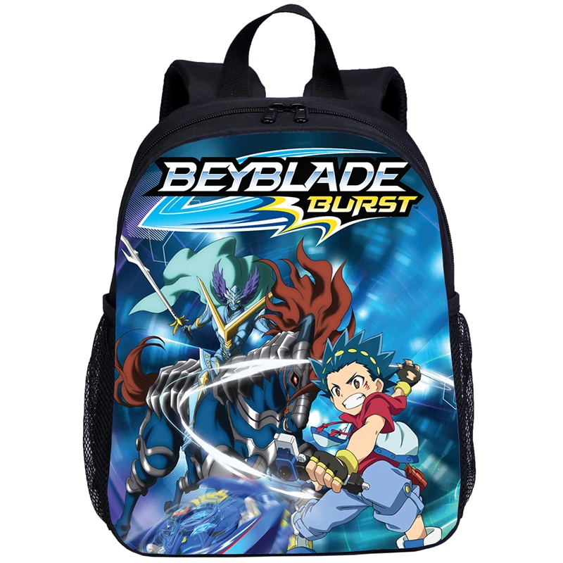 Новая мультяшная школьная сумка для мальчиков, сумка на плечо, мода: Beyblade Burst, школьный рюкзак для маленьких детей, дорожная посылка для детей 6-10 лет - Цвет: Темно-синий