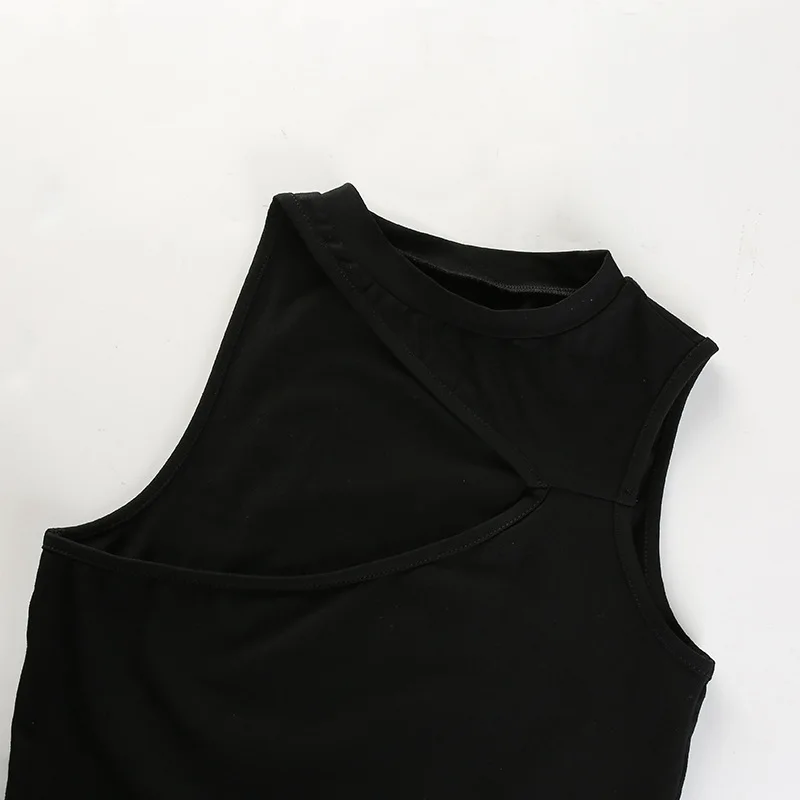 

Women Sexy Solid Tank Top Female Sexy Strap White 2020 Summer Casual Fitness Short Bare Vest Off Shoulder Sleeveless Camisole