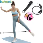 Комплект эластичных лент с дверным АНКЕРОМ, комплект эластичных ремней для упражнений на лодыжку, тренировочное оборудование для дома и фитнеса