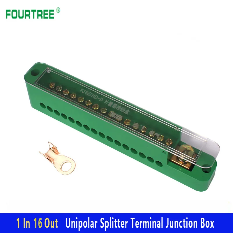 Распределительная коробка 1 шт. однополярный разветвитель вход 16 выходов
