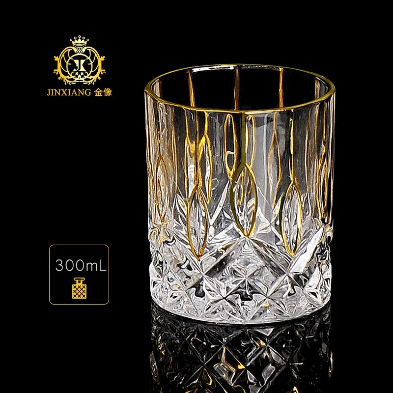 

2 Pcs/slot classical transparent fashion whiskey wine glass party pub wine drinking glass cups 200828-05