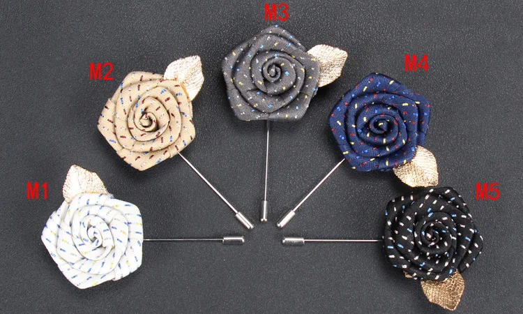 Мужская тканевая брошь с розами ручной работы корсажный значок и для костюма