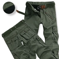 winter thicken fleece army cargo tactical pants overalls mens military cotton casual trousers warm loose baggy joger pants