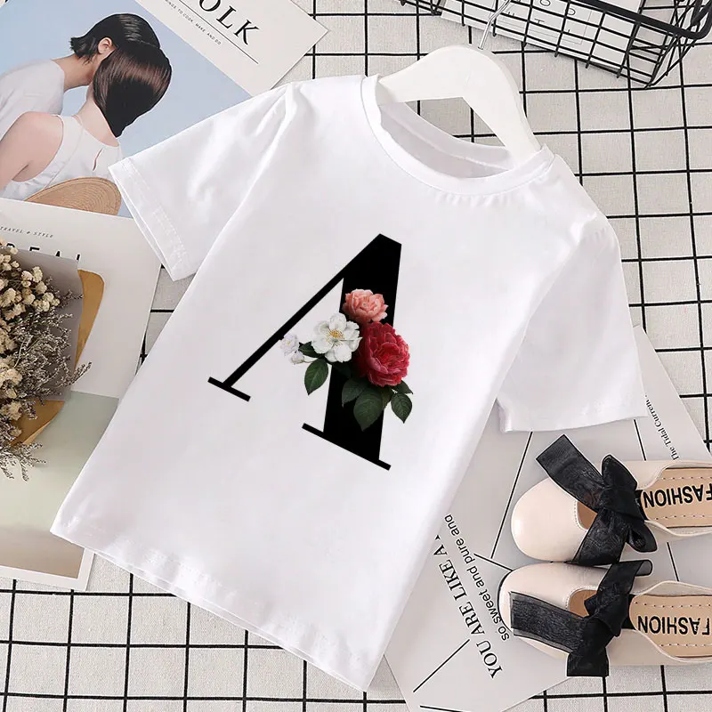 Новые футболки для мальчиков с именем растения одежда маленьких девочек