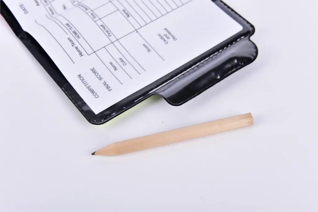 

High Quality 1 Set Soccer Referee Wallet Football Red Card Yellow Card Pencil Log Accessories
