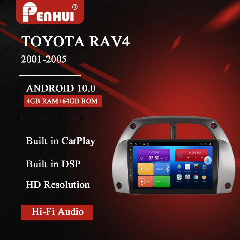 Android автомобильный DVD для Toyota RAV4 (2001 2005) Автомобильный Радио Мультимедиа Видео