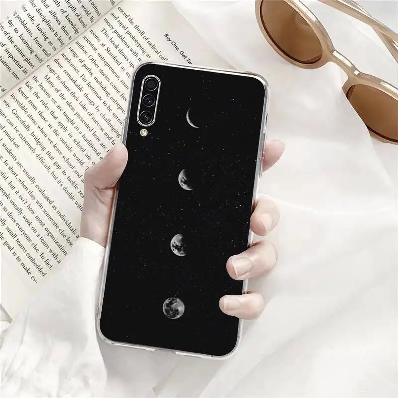 

simple crown space heart Phone Case Transparent for Samsung A71 S9 10 20 HUAWEI p30 40 honor 10i 8x xiaomi note 8 Pro 10t 11