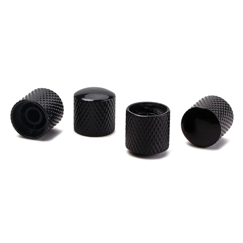 

4pcs Guitar Bass Dome Control Knobs for Replacement )