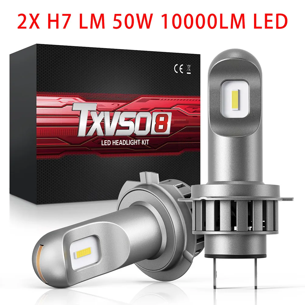 

10000LM H7 Car Light Lamp 2X Parking Steering 6000K Brakes Bulbs White
