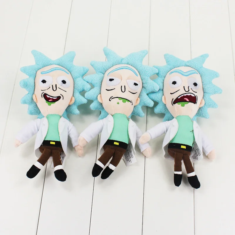 Q версия Рик и Морти плюшевые игрушки г-н Meeseeks Рик Санчес Мягкая кукла подарок на день рождения