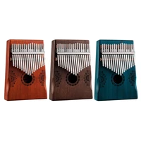 wooden kalimba 17 key exquisite finger thumb piano musical instrument with tuning hammer cleaning cloth sticker sheet music