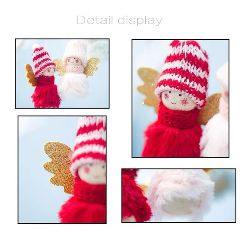 Christmas Decorations for Home Lovely Angel Dolls Hanging Pendant Christmas Tree Decoration Ornaments Xmas New Year Decor Gifts