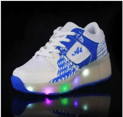 as picture 15 Новые детские светящиеся кроссовки Heelys, детская обувь для роликовых коньков, детские туфли со светодиодной подсветкой, кроссовки для мальчиков и девочек с колесами - Цвет: as picture 15