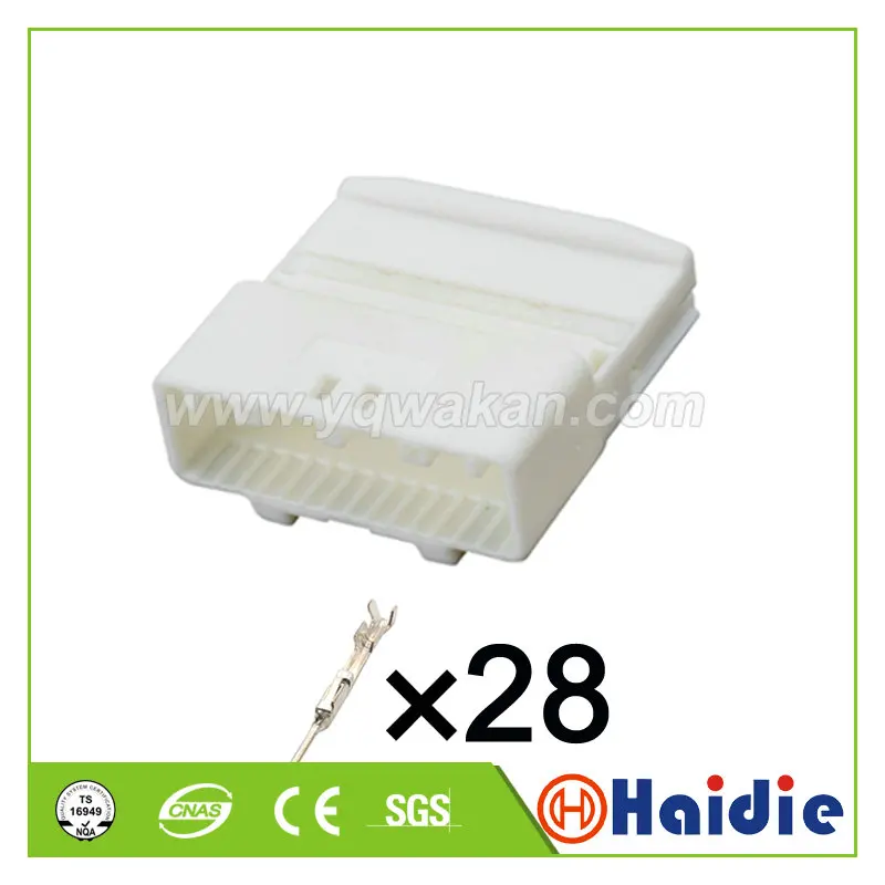 

2set 28pin auto electric cable plug automotive wiring harness unsealed connector 1565377-1