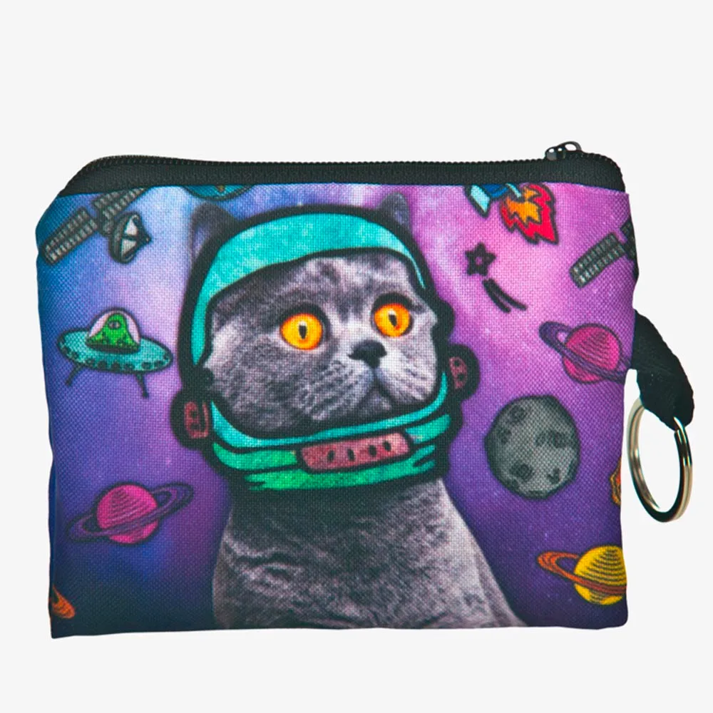 Кошелек с принтом монет для девочек клатч на молнии нулевой кошелек телефона