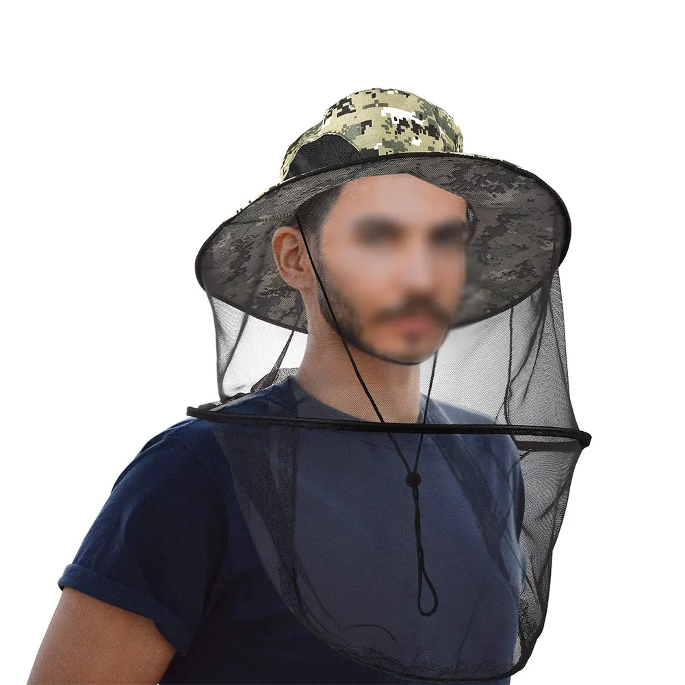 

Outdoor Fishing Cap Midge Mosquito Insect Hat Fishing Hat Bug Mesh Head Net Face Protector Camping Hunting Fishing Apparel