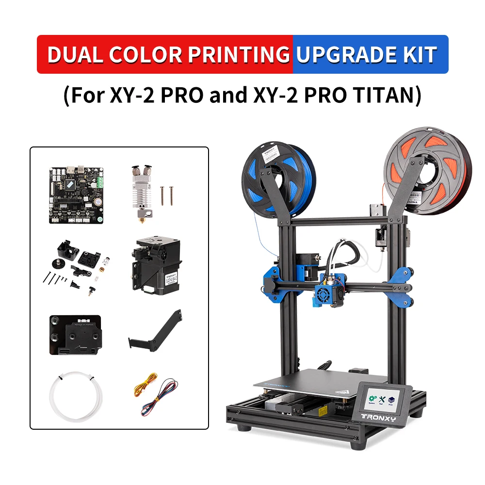 

Tronxy Dual Color Printing Upgrade Kit For XY-2 PRO and XY-2 PRO TITAN To XY-2 PRO 2E 3D Printer Parts