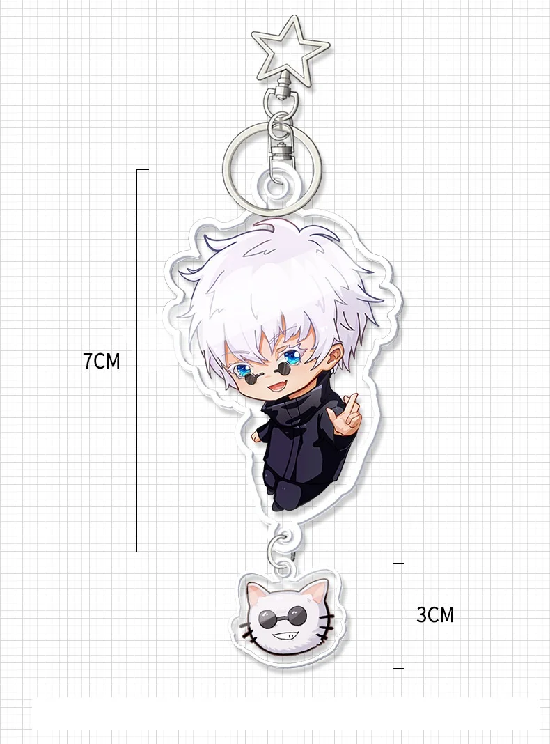 

Jujutsu Kaisen Acrylic Keyring Student Backpack Beautiful Pendant Car Seat Keychains Birthday Gift Boyfriend Girlfriend Keychain
