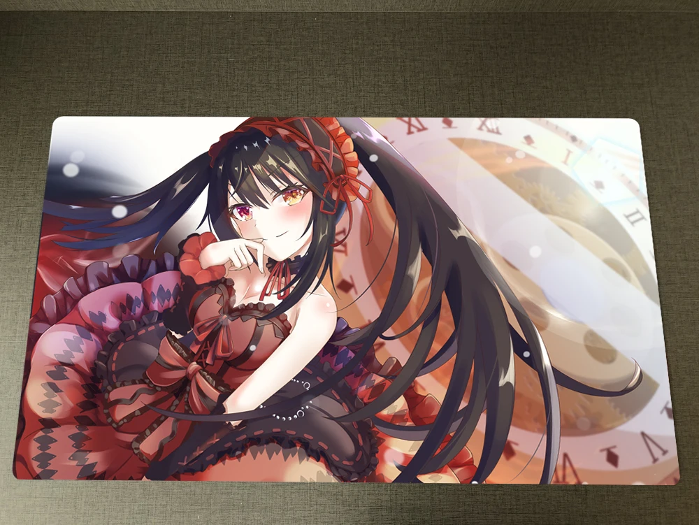 

Yu-gi-oh! TCG CCG Playmat Anime Date A Live Board Game Mat Trading Card Game Play Mat & Free Bag Customized Pad Mousepad 60x35cm