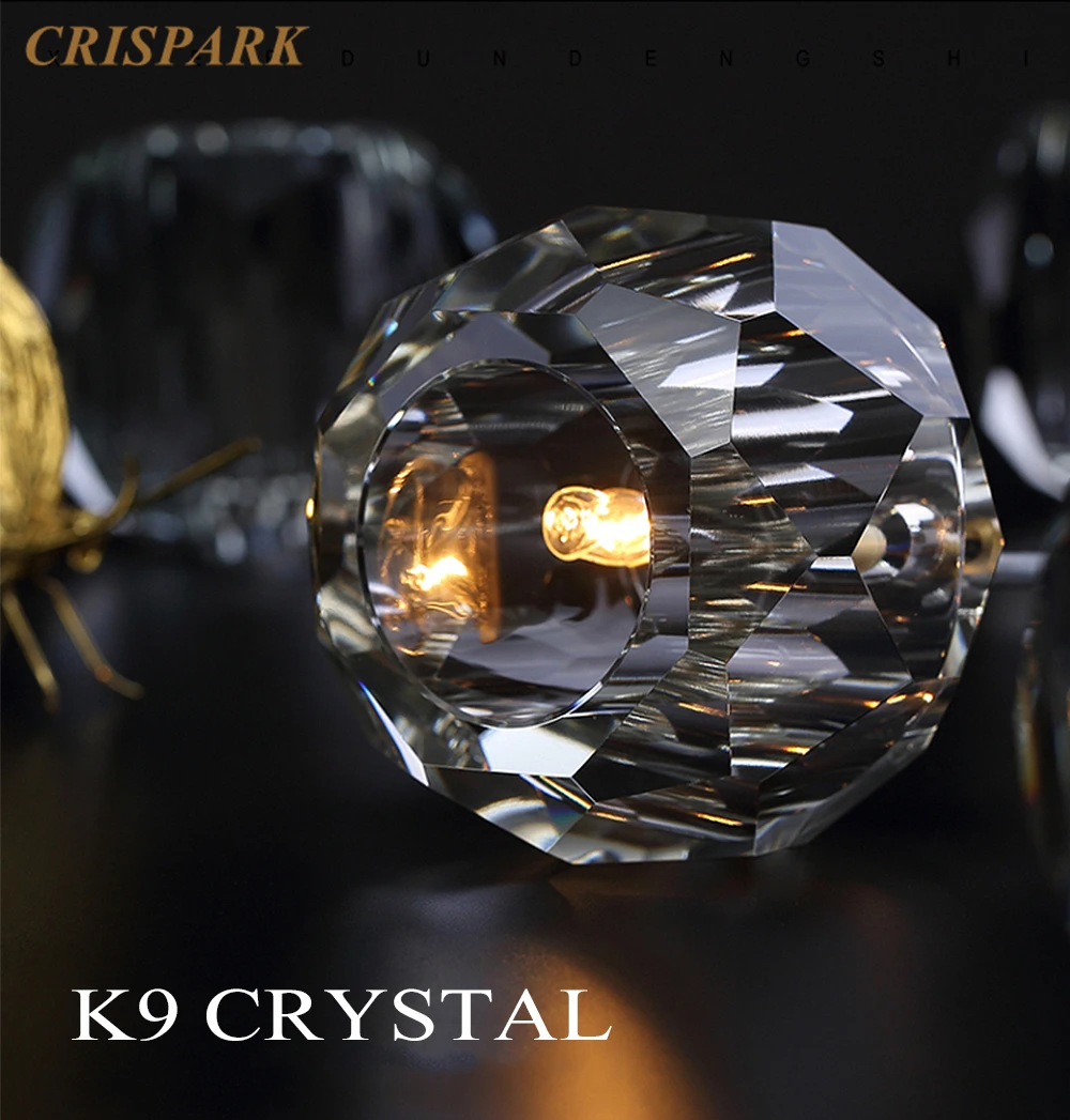 Современный светодиодный Люстра светильник ing Роскошные прозрачного хрусталя