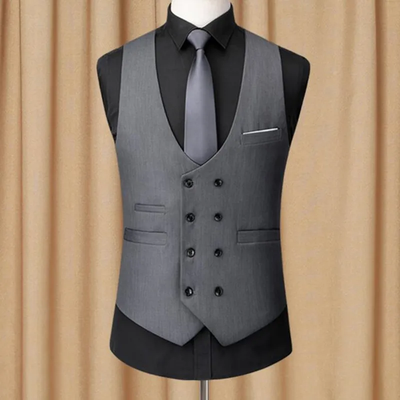 Жилет деловой мужской куртка без рукавов винтажный твидовый жилет модная