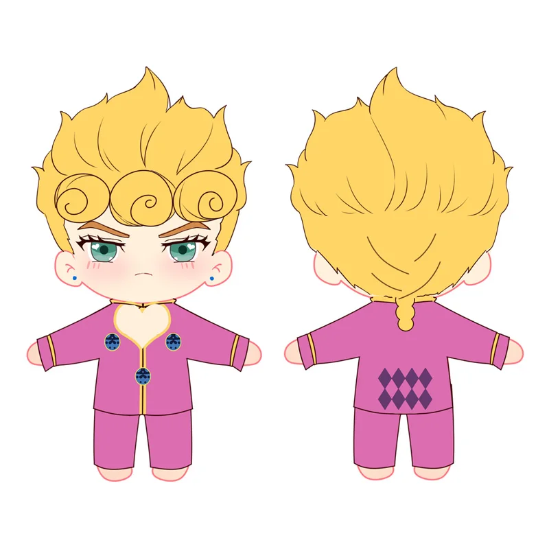 

Giorno Giovanna Dolls JoJo's Bizarre Adventure Anime Cute Soft Plush Stuffed Toy Pillow Props Xmas Birthday Gifts Cospaly
