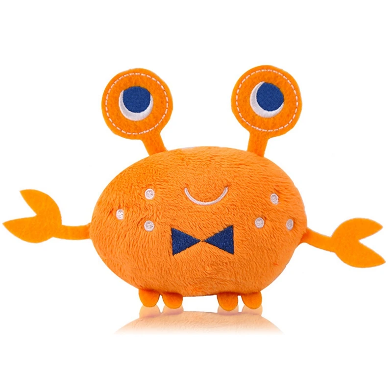 

Pet Dog Cat Bite-Resistant Squeaky Plush Doll Dog Chew Puppy Training Toy Soft Crab Lobster Animal Toy Pet Accessories