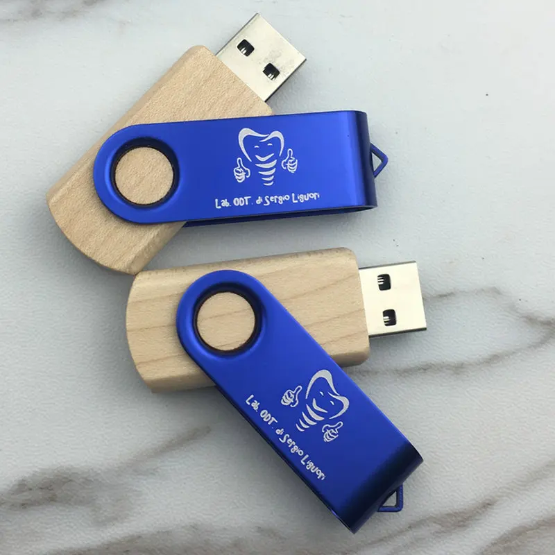 Деревянный вращающийся USB + флип бокс флэш накопитель 64 ГБ 32 16 4 Гб карта памяти