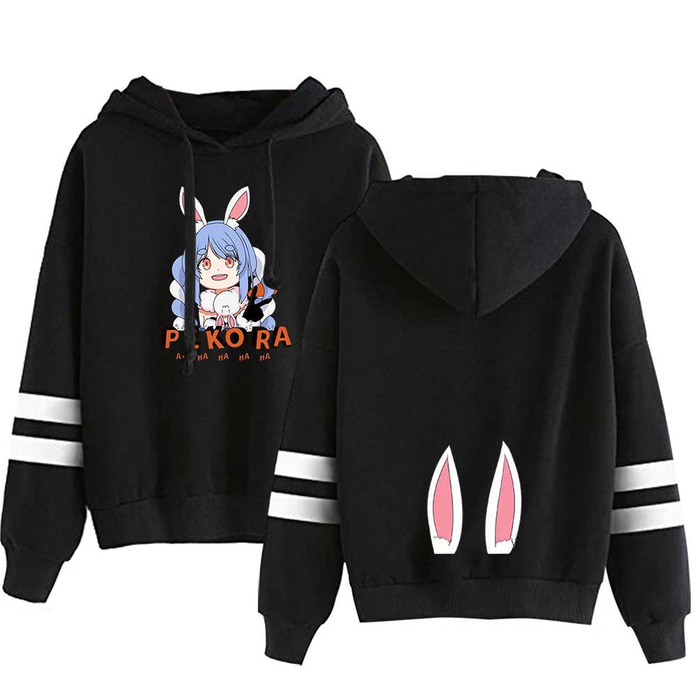 Толстовка usada Beijing Ora с принтом манги параллельные полосы милый пуловер