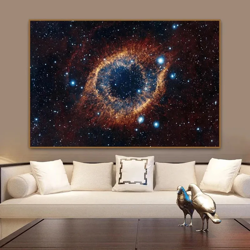 

Universe Space and Stars Canvas Painting Starry Sky Planet Posters and Prints Cuadros Wall Art Pictures for Living Room Decor