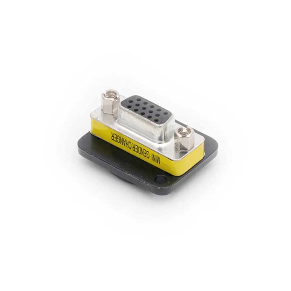 10 шт. VGA 15pin Женский к DB разъем Двухпроходный без припоя Тип Панельная розетка