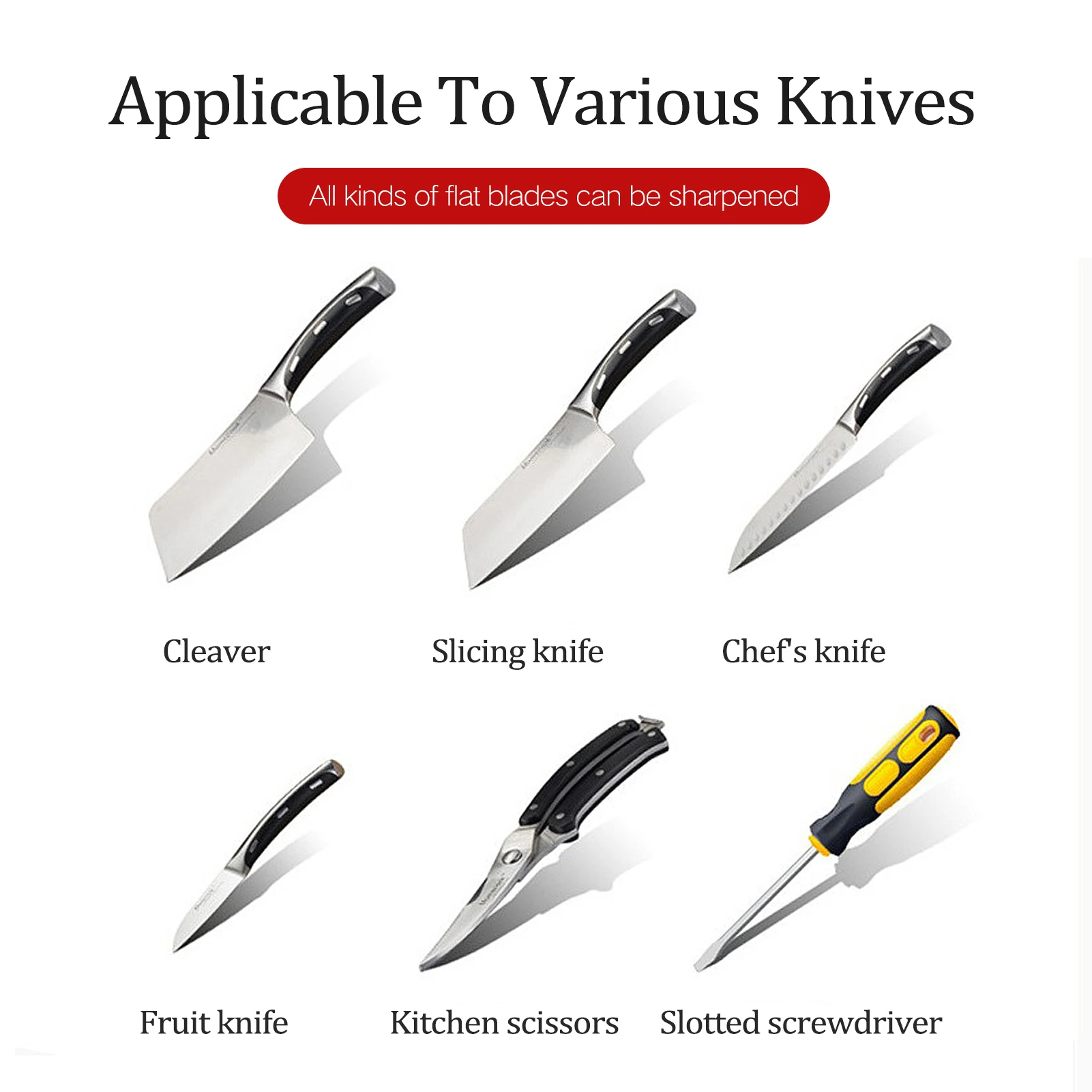 

Electric Cutter Sharpener Quick Cut Sharpener Household Electric Kitchen Cutter Grinder Multifunctional Automatic Grinding