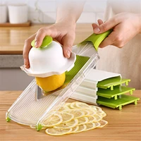 fruits vegetables slicer set safe multifunctional cutter set for kitchen cucumber onion tomato lemon slicer cutter kitchen tool