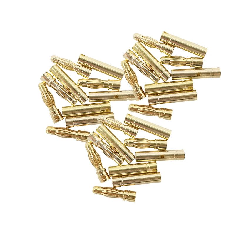 10Pair 2mm 3mm 3.5mm 4mm Banana Plugs RC Battery Gold-plated Male &amp Female Bullet Plug High Quality Connector | Обустройство дома