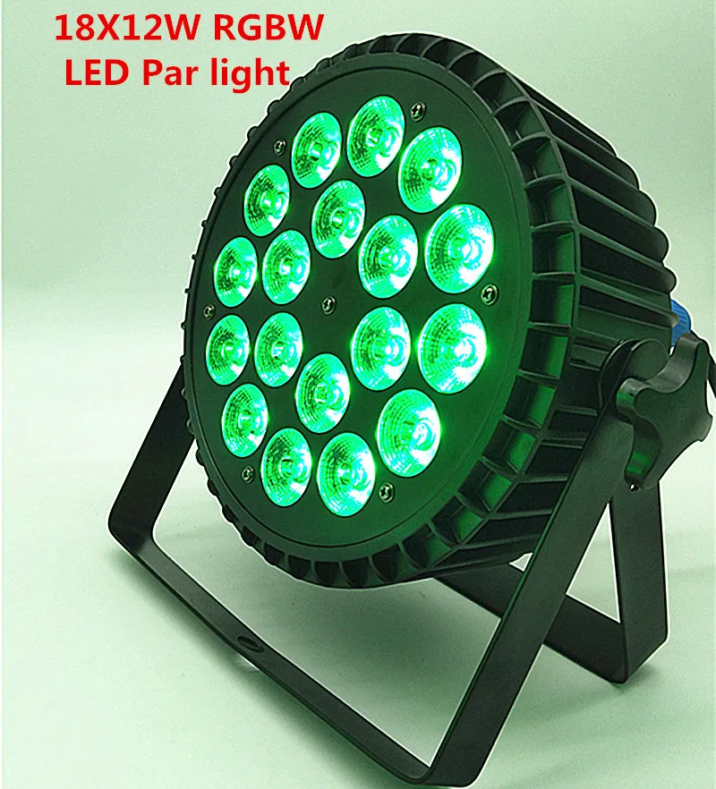 Комплект из 2 предметов 18x12w 4in1 LED par light RGBW Полный цвет dmx512 профессиональный