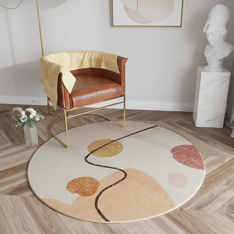 

Nordic Non-Slip Large Modern Living Room Rug Mat Carpets for Living Design Round Bedroom Carpet Doormats Home Decor Area Rugs