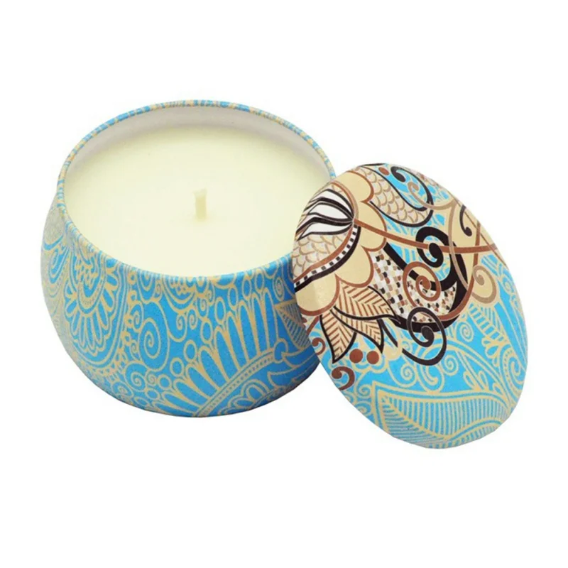 Многоцветная жесть ароматерапия натуральный аромат Бездымная Свеча благовония