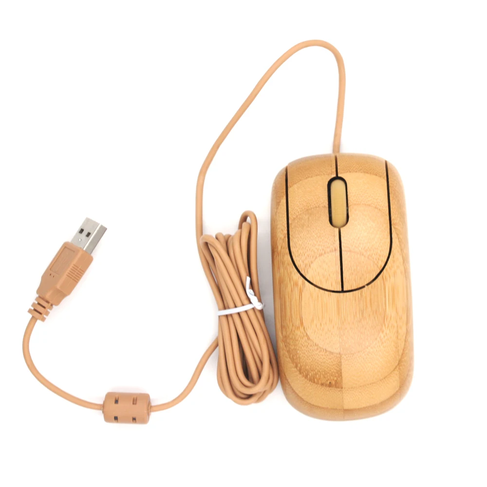 Проводная деревянная мышь Techase Mause Gamer Rato игровая Fio Bamboo Souris ordinate Mouse s для