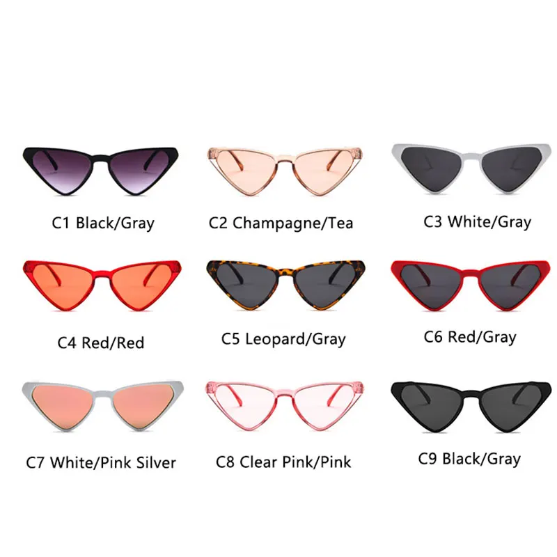 Солнцезащитные очки в треугольной оправе сексуальные черные солнцезащитные